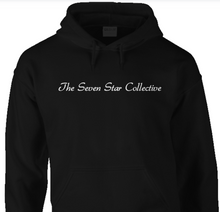 Load image into Gallery viewer, Seven Star Collective Hoodie - Black w/ White Logo
